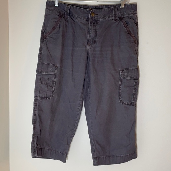 CARHARTT Relaxed Fit Crop Capri Pants Size 8 - Picture 1 of 6